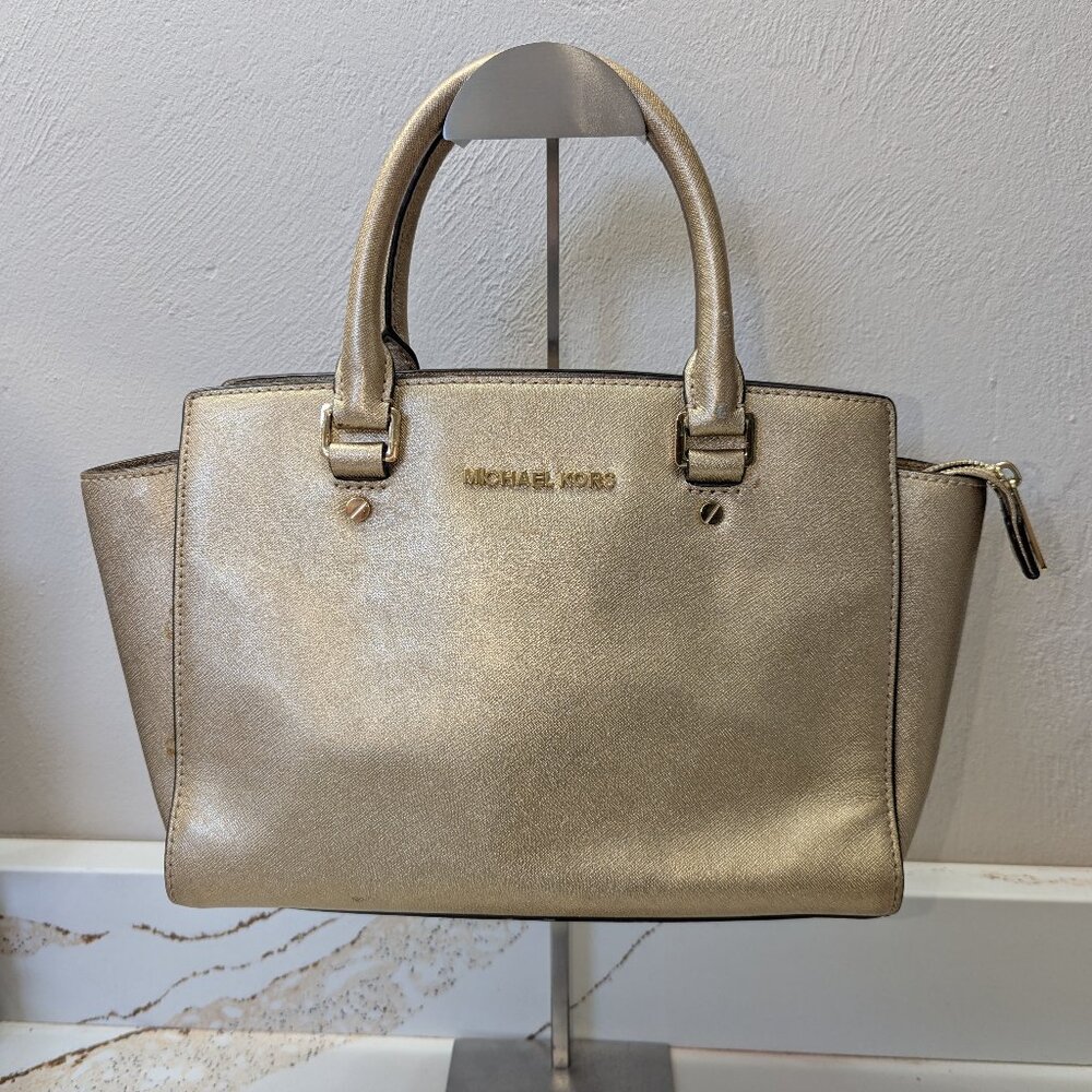 MICHAEL Michael Kors gold crossbody/handbag